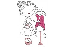 Stickdatei - Sewing Girl 9